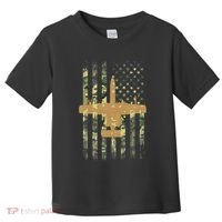 A 10 Thunderbolt Ii Warthog Camo Flag Military Airplane Toddler T-Shirt thumb 0