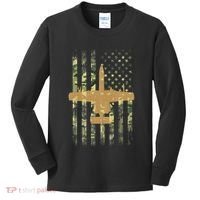 A 10 Thunderbolt Ii Warthog Camo Flag Military Airplane Kids Long Sleeve Shirt thumb 0