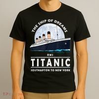 A 1912 Vintage Titanic Voyage Ship Cruise For Son T-Shirt thumb 3