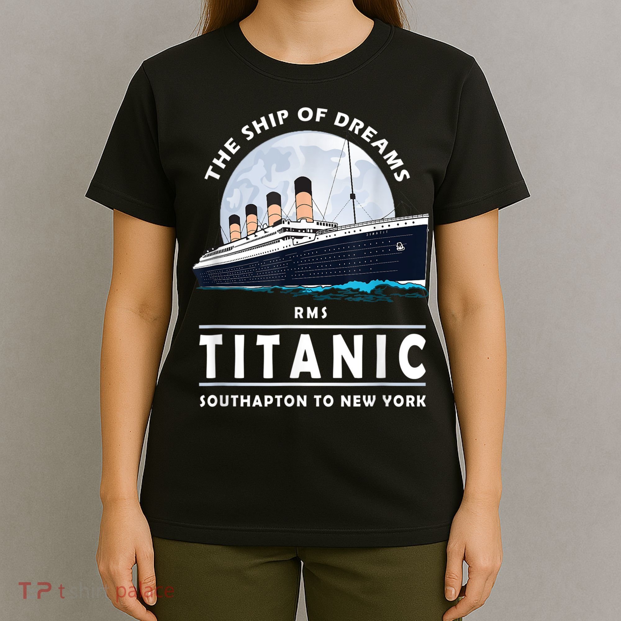 A 1912 Vintage Titanic Voyage Ship Cruise For Son T-Shirt