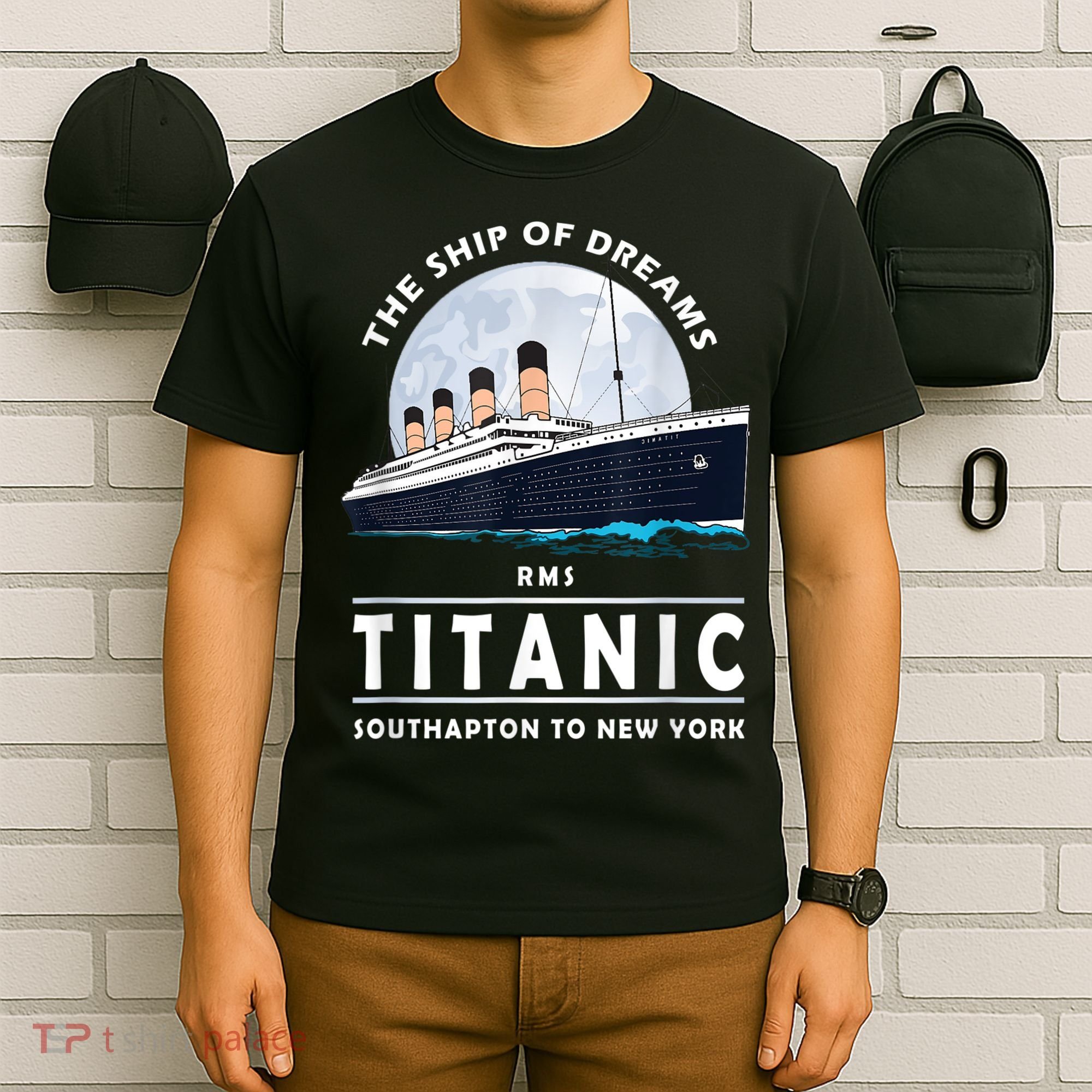 A 1912 Vintage Titanic Voyage Ship Cruise For Son T-Shirt