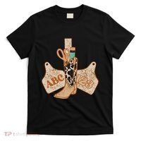 Abc 123 Western Cowgirl Teacher Back To School Teacher T-Shirt thumb 0