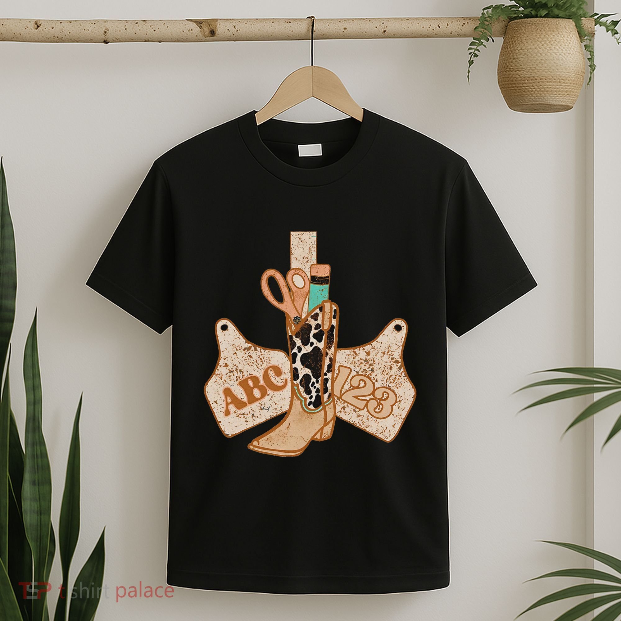 Abc 123 Western Cowgirl Teacher Back To School Teacher T-Shirt
