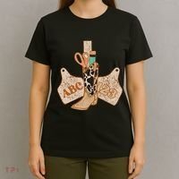 Abc 123 Western Cowgirl Teacher Back To School Teacher T-Shirt thumb 4