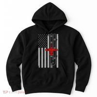 A 10 Warthog Airplane American Flag Runway A10 Thunderbird Hoodie thumb 0