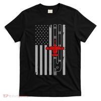 A 10 Warthog Airplane American Flag Runway A10 Thunderbird T-Shirt thumb 0