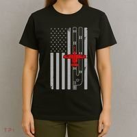A 10 Warthog Airplane American Flag Runway A10 Thunderbird T-Shirt thumb 4