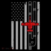 A 10 Warthog Airplane American Flag Runway A10 Thunderbird Women's Hoodie thumb 2
