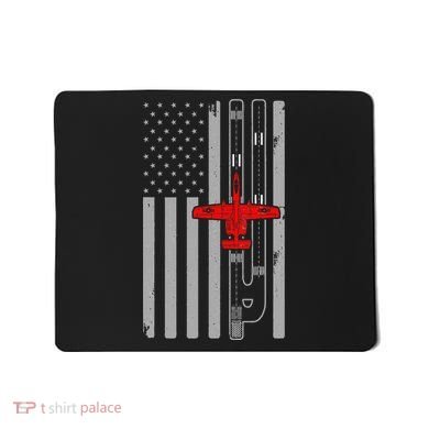 A 10 Warthog Airplane American Flag Runway A10 Thunderbird Mousepad