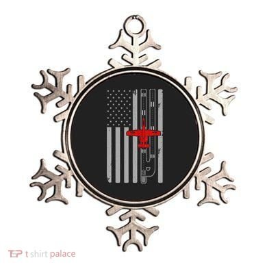 A 10 Warthog Airplane American Flag Runway A10 Thunderbird Ornament