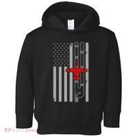 A 10 Warthog Airplane American Flag Runway A10 Thunderbird Toddler Hoodie thumb 0
