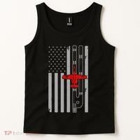 A 10 Warthog Airplane American Flag Runway A10 Thunderbird Tank Top thumb 2