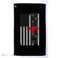A 10 Warthog Airplane American Flag Runway A10 Thunderbird Golf Towel thumb 0