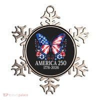 America 250 1776 -2026 Patriotic Flag Butterfly  Ornament thumb 0