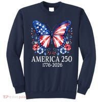 America 250 1776 -2026 Patriotic Flag Butterfly  Sweatshirt thumb 0