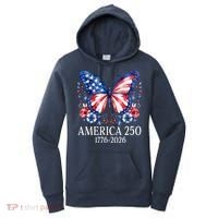 America 250 1776 -2026 Patriotic Flag Butterfly  Women's Hoodie thumb 0
