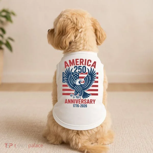 America 250th Anniversary Doggie Tank