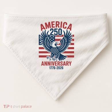America 250th Anniversary USA-Made Doggie Bandana