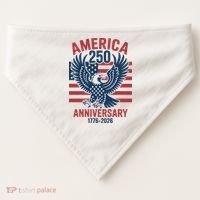 America 250th Anniversary USA-Made Doggie Bandana thumb 0