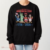 America 250th Anniversary Goose Cartoon  Women's Sweatshirt thumb 0