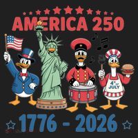 America 250th Anniversary Goose Cartoon  Women's Sweatshirt thumb 2