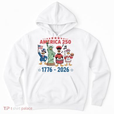 America 250th Anniversary Goose Cartoon  Hoodie