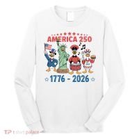 America 250th Anniversary Goose Cartoon  Long Sleeve Shirt thumb 0
