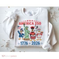 America 250th Anniversary Goose Cartoon  Sweatshirt thumb 2