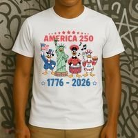 America 250th Anniversary Goose Cartoon  T-Shirt thumb 3
