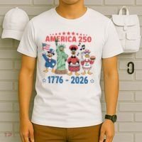 America 250th Anniversary Goose Cartoon  T-Shirt thumb 6