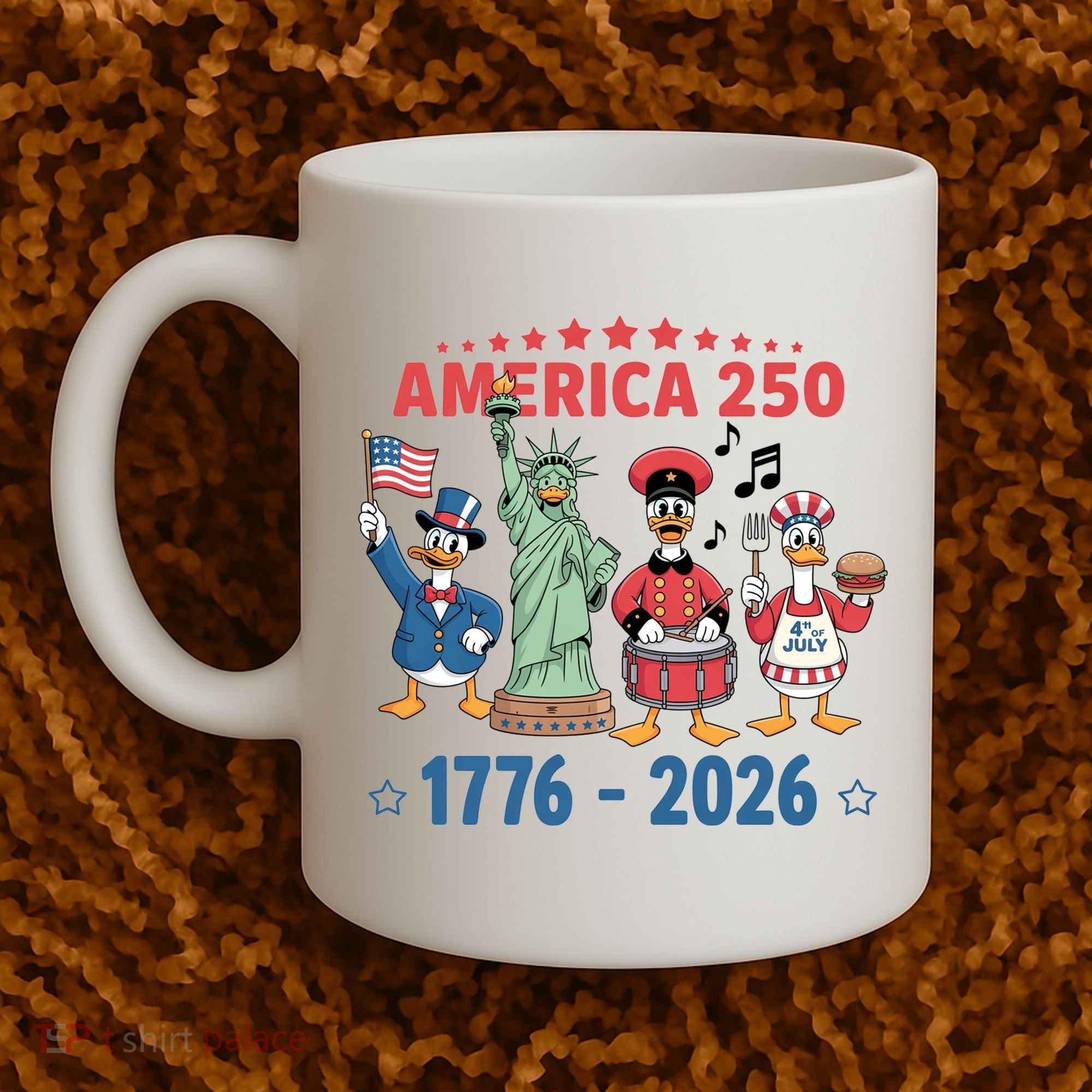 America 250th Anniversary Goose Cartoon  Coffee Mug