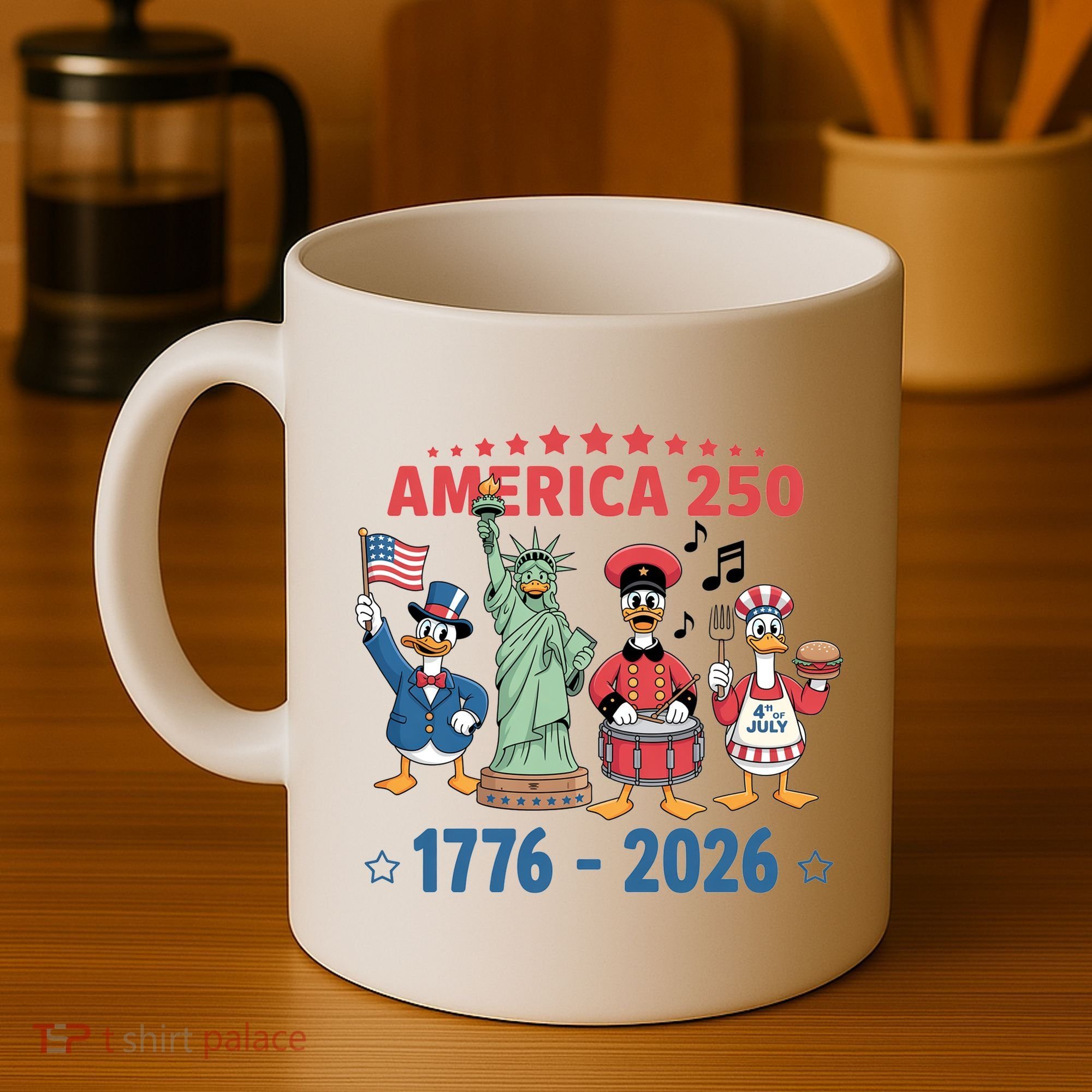 America 250th Anniversary Goose Cartoon  Coffee Mug