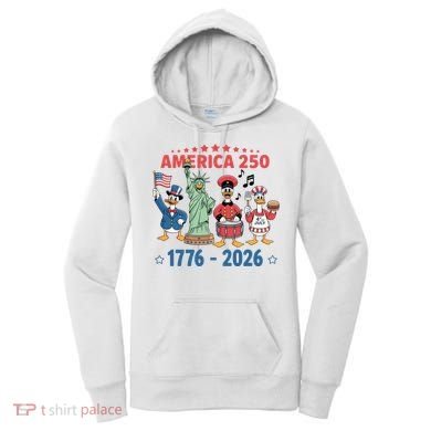America 250th Anniversary Goose Cartoon  Women's Hoodie