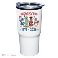 America 250th Anniversary Goose Cartoon  Tumbler thumb 0