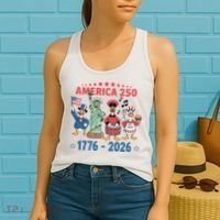 America 250th Anniversary Goose Cartoon  Women's Tank Top thumb 2