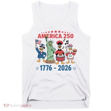 America 250th Anniversary Goose Cartoon  Tank Top
