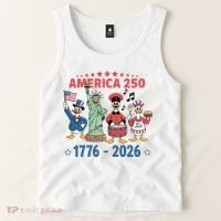 America 250th Anniversary Goose Cartoon  Tank Top thumb 2
