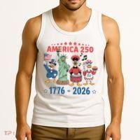 America 250th Anniversary Goose Cartoon  Tank Top thumb 3