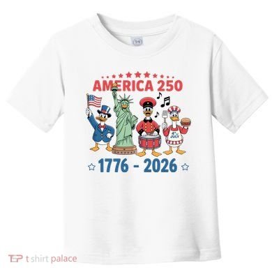 America 250th Anniversary Goose Cartoon  Toddler T-Shirt