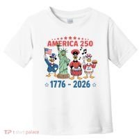 America 250th Anniversary Goose Cartoon  Toddler T-Shirt thumb 0