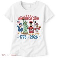 America 250th Anniversary Goose Cartoon  Women's T-Shirt thumb 0