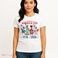America 250th Anniversary Goose Cartoon  Women's T-Shirt thumb 4