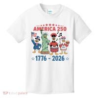 America 250th Anniversary Goose Cartoon  Kids T-Shirt thumb 0