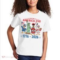 America 250th Anniversary Goose Cartoon  Kids T-Shirt thumb 2