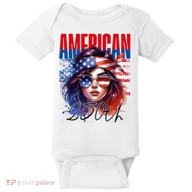 American 250th Anniversary USA 250 Years Baby Bodysuit