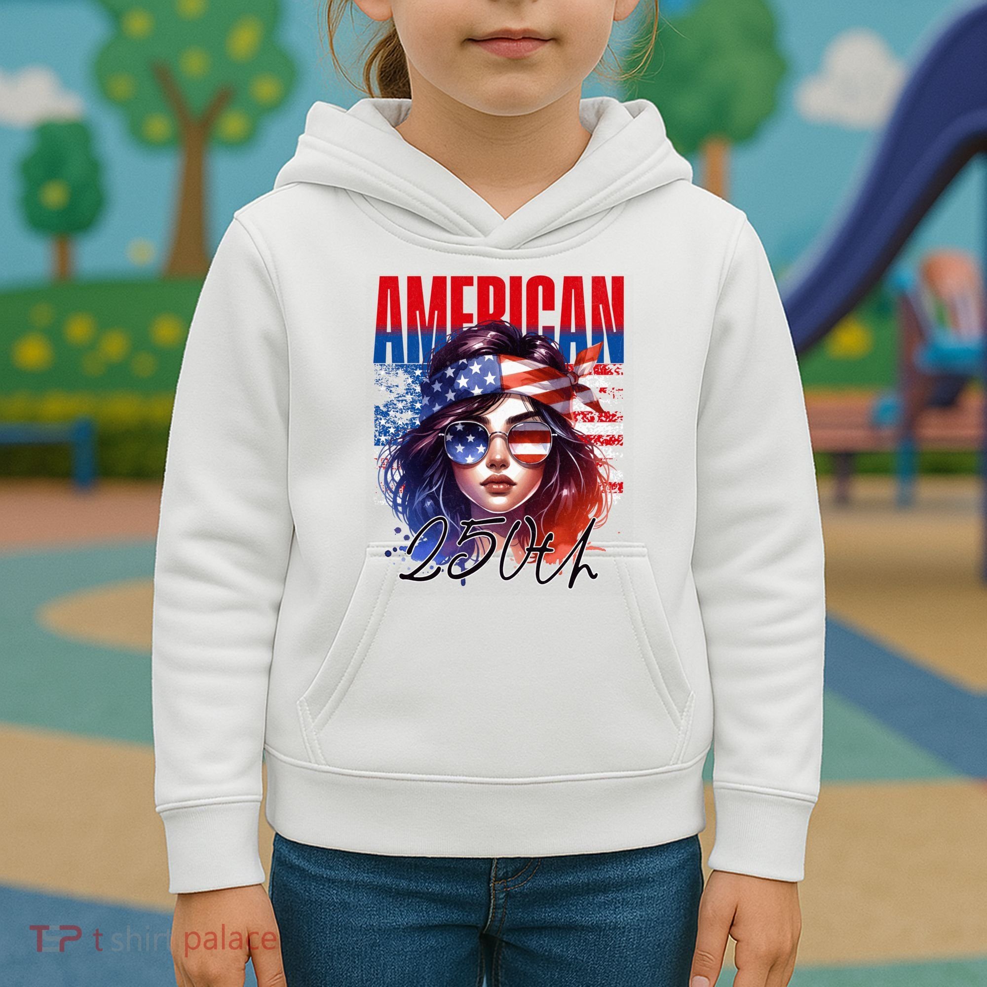 American 250th Anniversary USA 250 Years Kids Hoodie