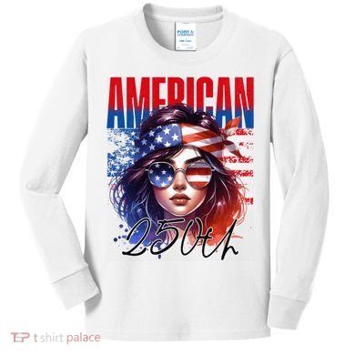 American 250th Anniversary USA 250 Years Kids Long Sleeve Shirt