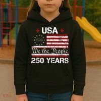 America 250th Anniversary 1776-2026 We The People 250 Years Kids Hoodie thumb 3