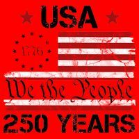 America 250th Anniversary 1776-2026 We The People 250 Years Santa Hat thumb 1