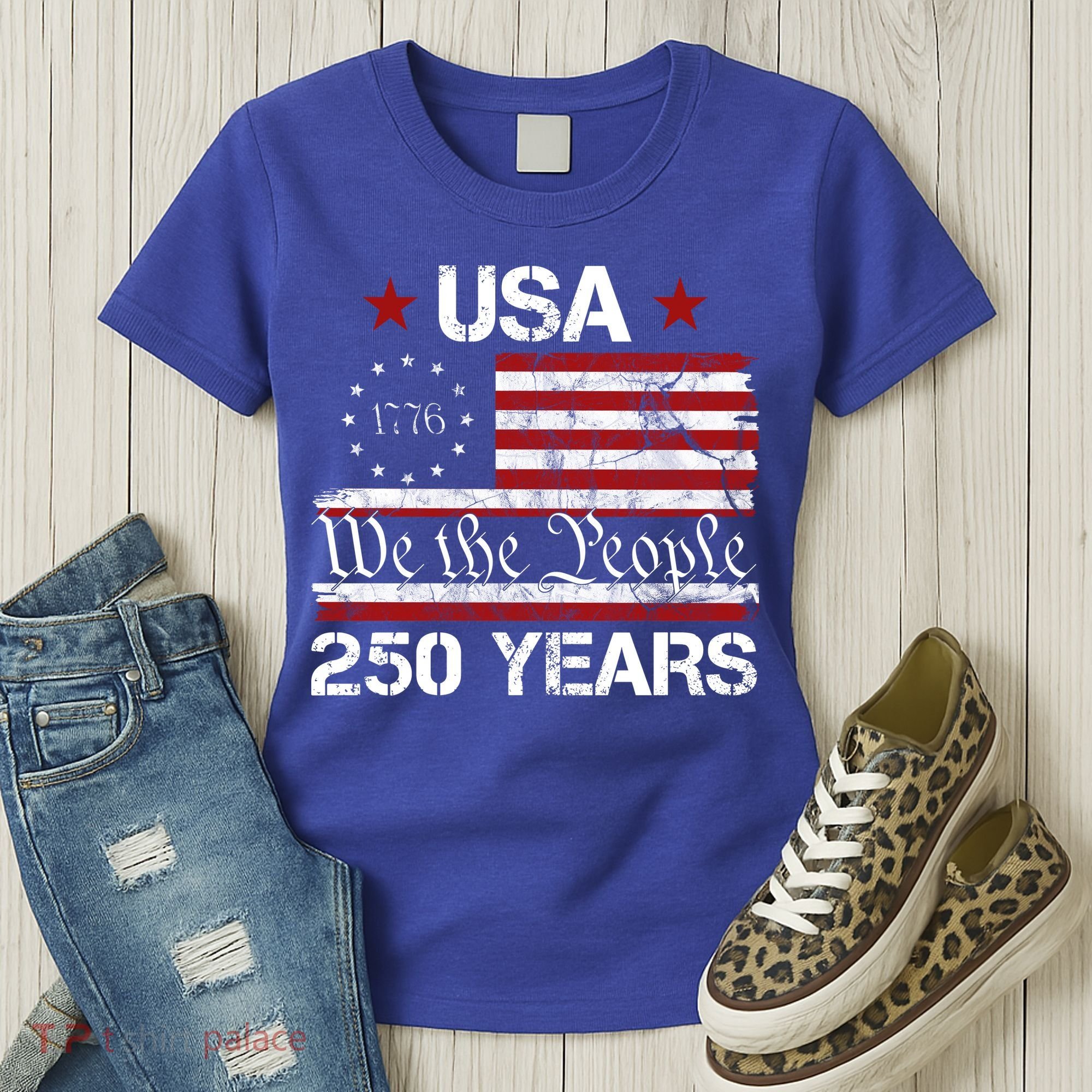 America 250th Anniversary 1776-2026 We The People 250 Years Women's T-Shirt